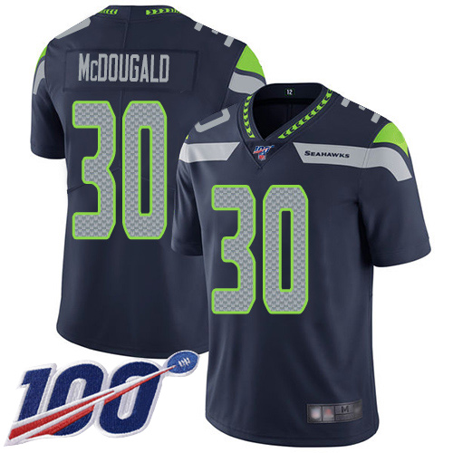 Seattle Seahawks Limited Navy Blue Men Bradley McDougald Home Jersey NFL Football #30 100th Season Vapor Untouchable